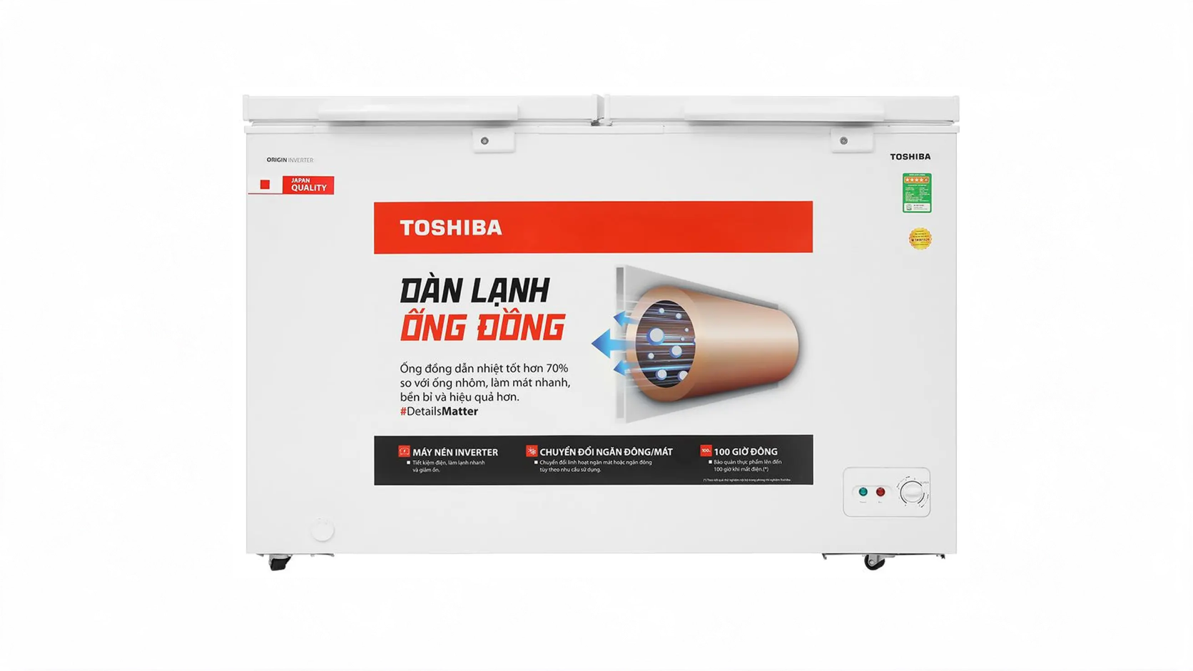 Tủ đông Toshiba Inverter 362 lít GR-RC470CM-PMV(01)