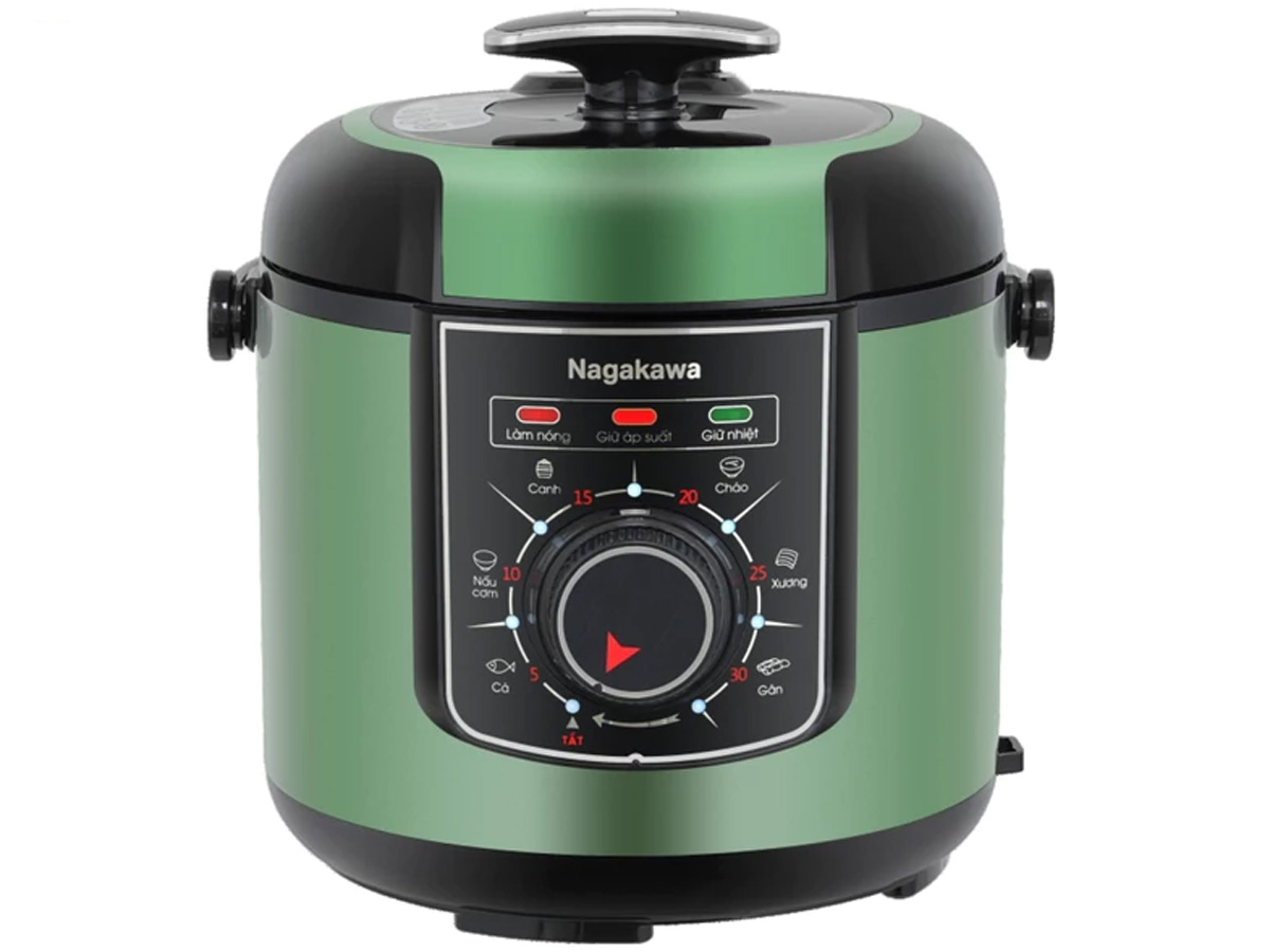 Nồi áp suất điện 6L Inox 304 Nagakawa NEP5369